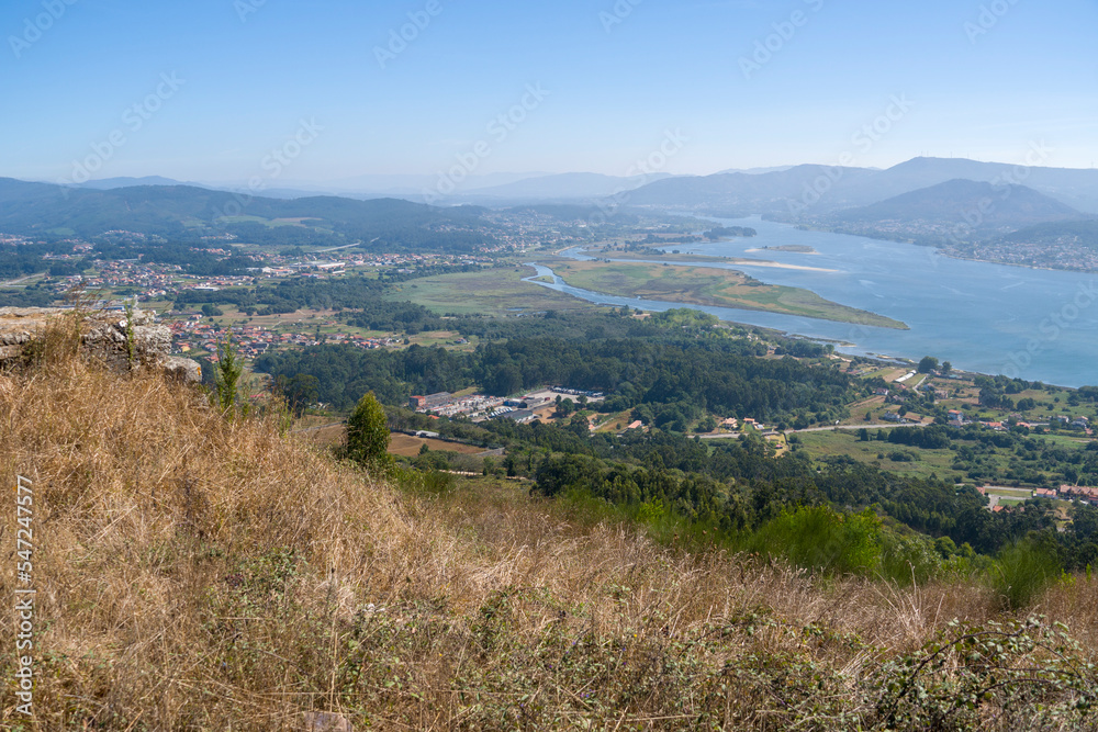 Santa Tecla Hill Settlement in A Guarda city..Mouth of the river Miño on the border with Portugal.