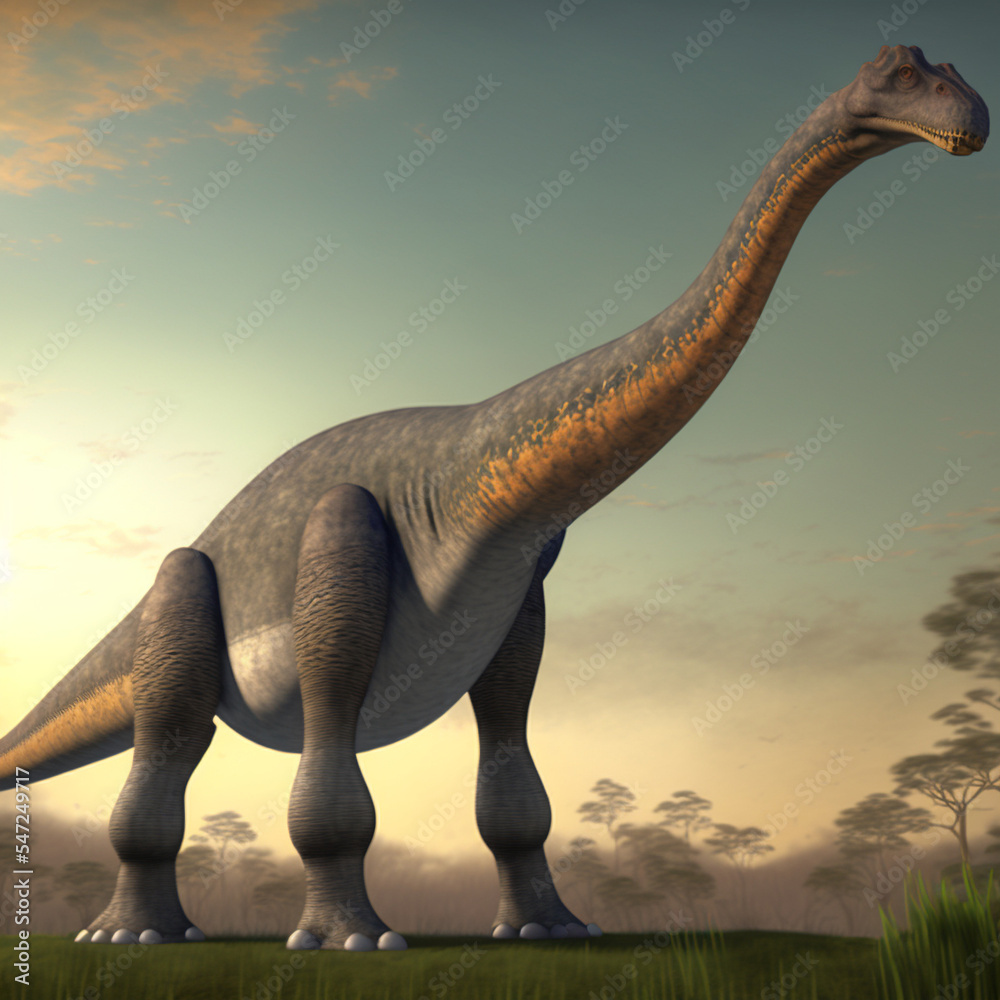 Fototapeta premium An image of a 3d rendered dinosaur