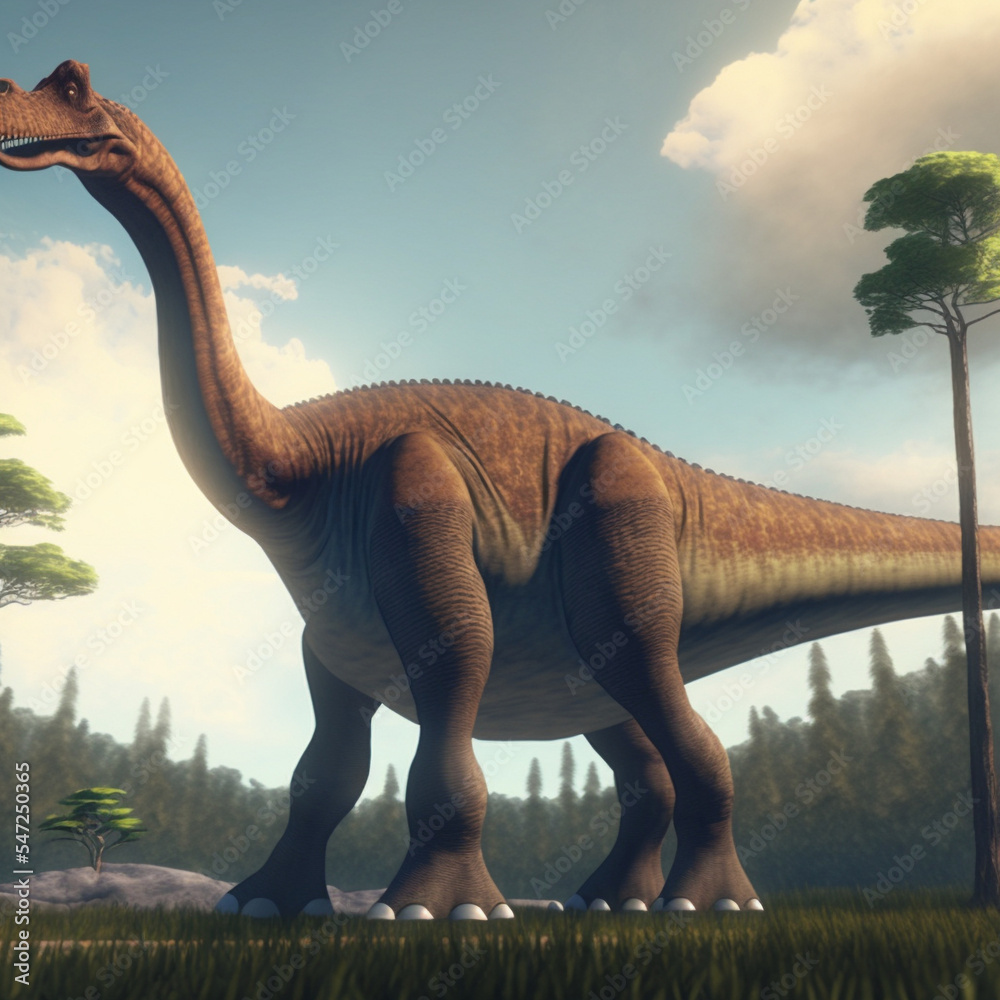 Fototapeta premium An image of a 3d rendered dinosaur