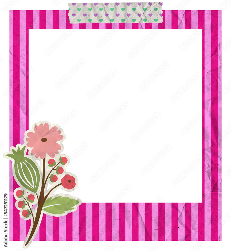 Creative Floral Polaroid Photo Frame