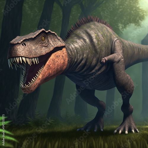 An image of a 3d rendered dinosaur