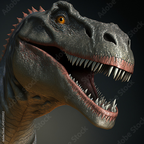 An image of a 3d rendered dinosaur