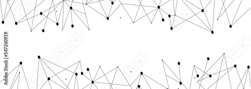 Black network. Abstract connection on white background. Network technology background with dots and lines for desktop. Ai background. Modern abstract concept. Line background, network technology