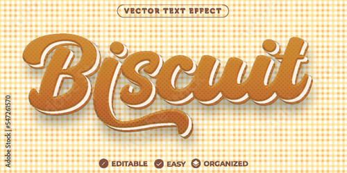 Biscuit Text Effect,Fully Editable Font Text Effect