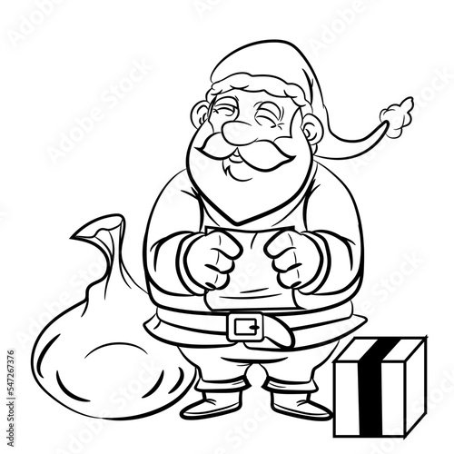 santa claus leyendo carta