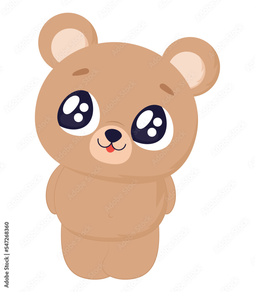 Naklejka premium beautiful bear icon
