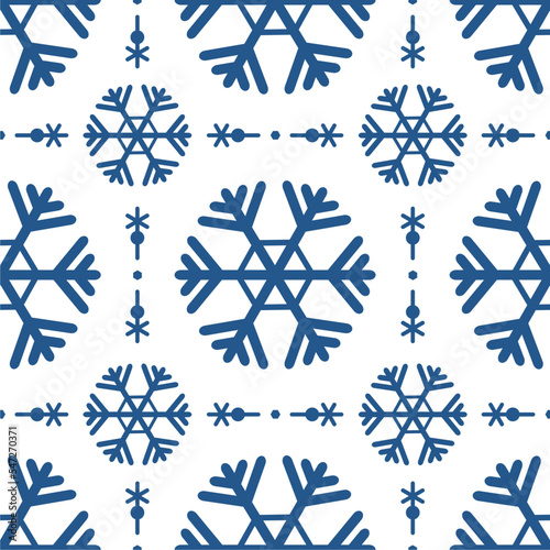 Christmas Seamless Patterns with snow elements perfect for present and background