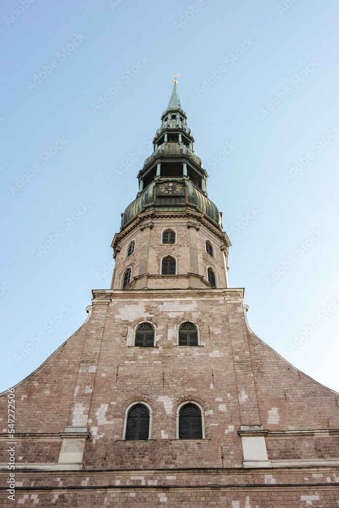 St. Peter's Church tower in Riga, Latvia