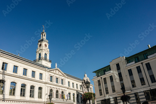 Town hall of Riga, the capital city of Latvia, and blue sky © Dennis
