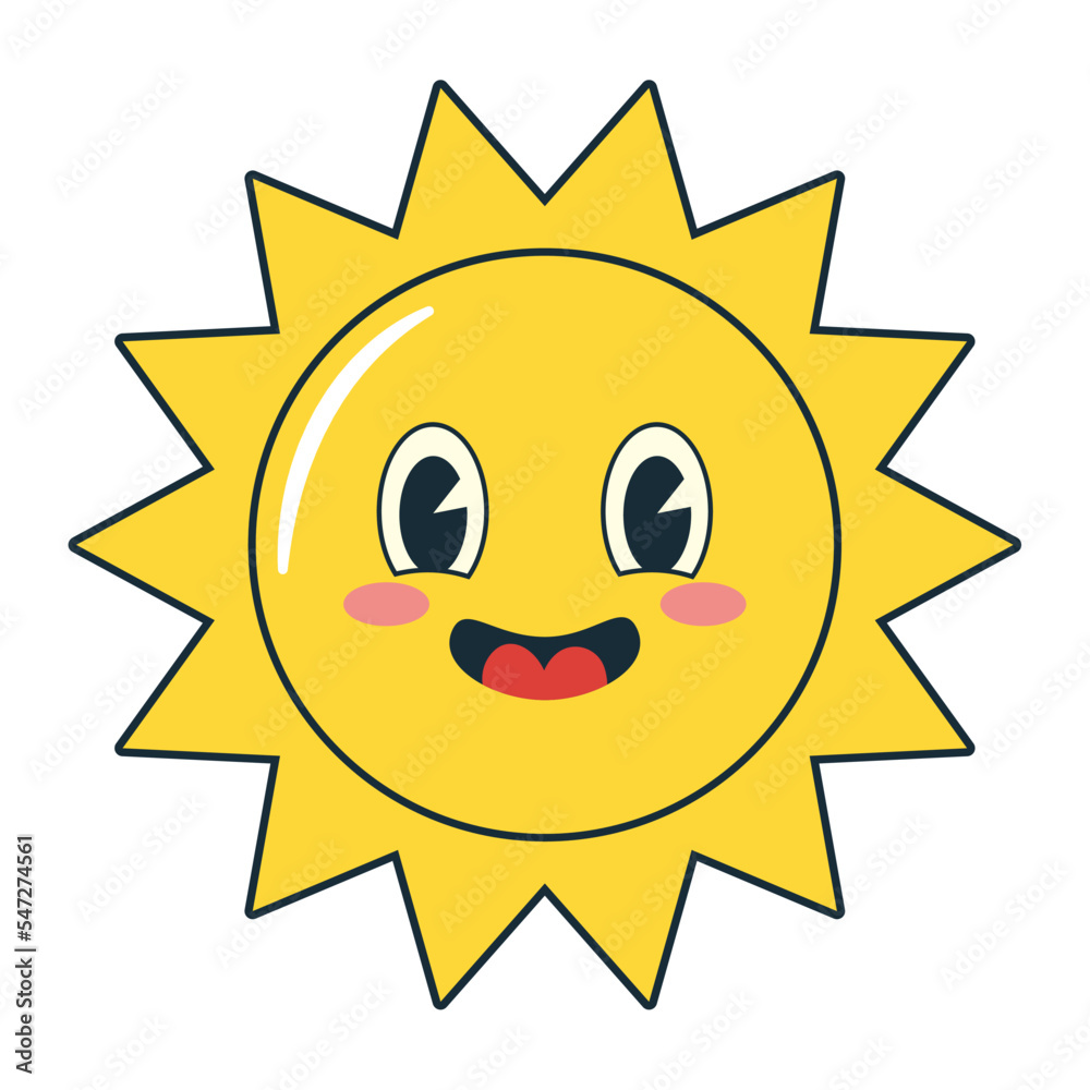 smiling sun design