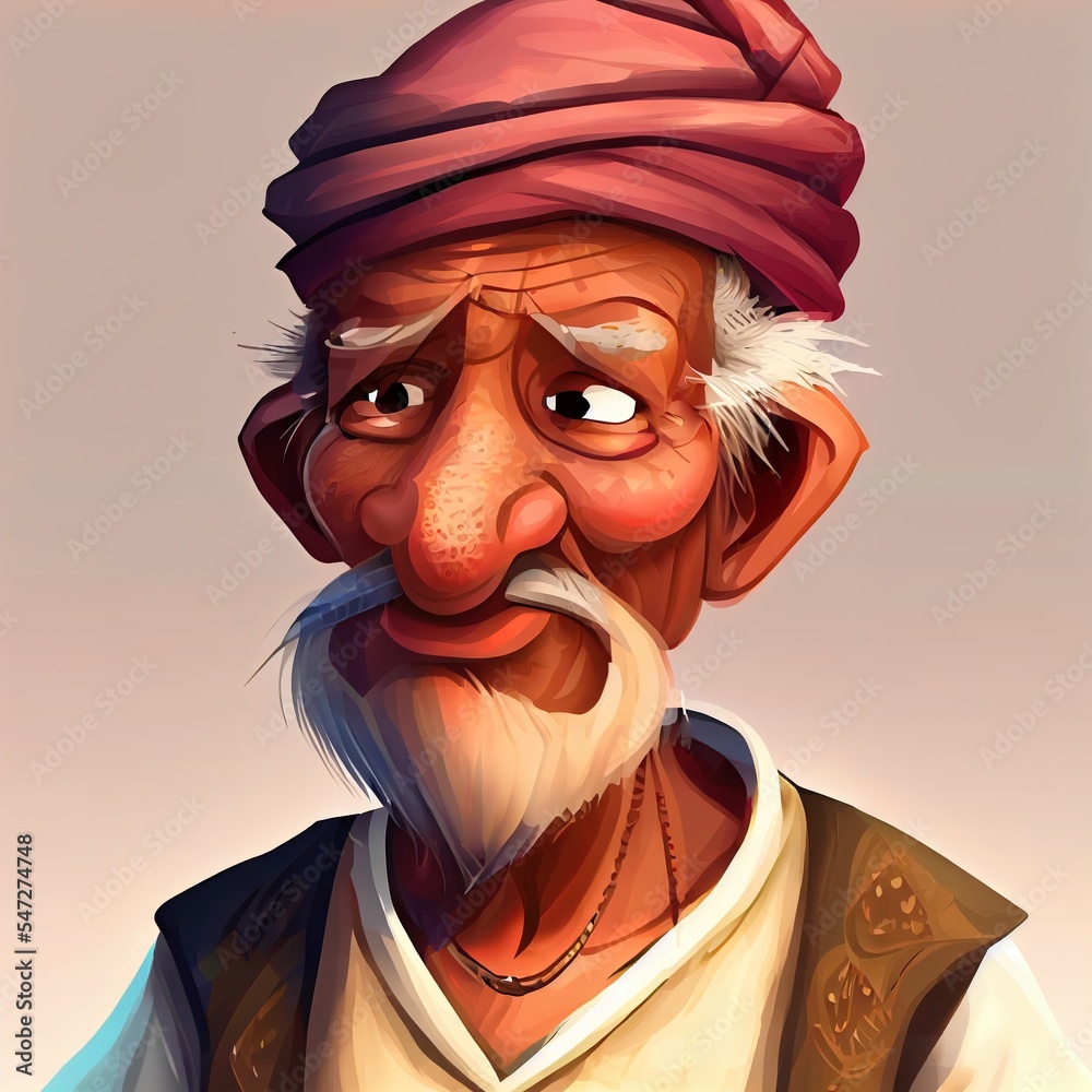 Indian man cartoon character. moral stories for the best cartoon character.  the character best for your animation videos Stock-Illustration | Adobe  Stock