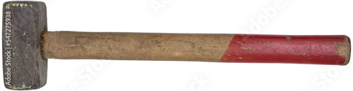 Used sledgehammer.  isolated on a transparent background
