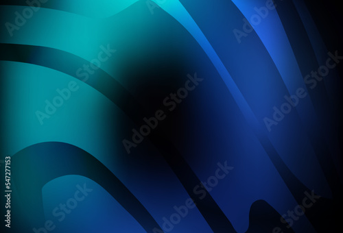 Dark BLUE vector abstract blurred layout.