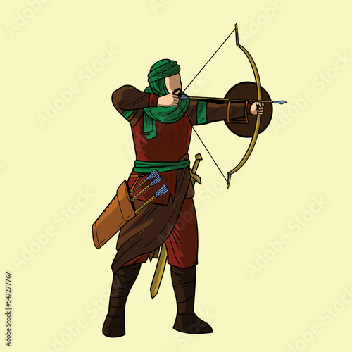 Turkman archer of the Ottoman dynasty