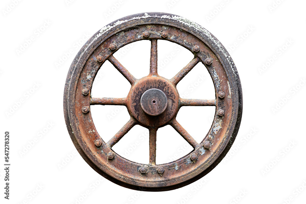 A Roda Foto de uma antiga roda antiga de trem com fundo transparente para uso ...