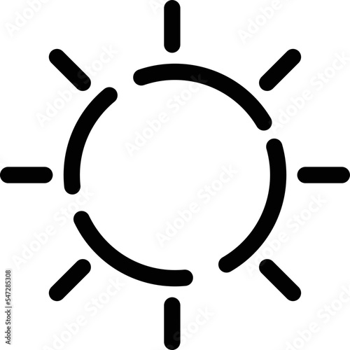 点線アイコン 太陽