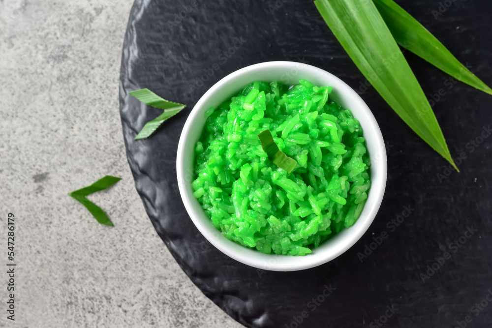 Tape Ketan Ijo Hijau Green Glutinous Tape on tinwal, made from steamed glutinous rice which is