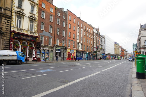 Green College Street in Dublin, Ireland