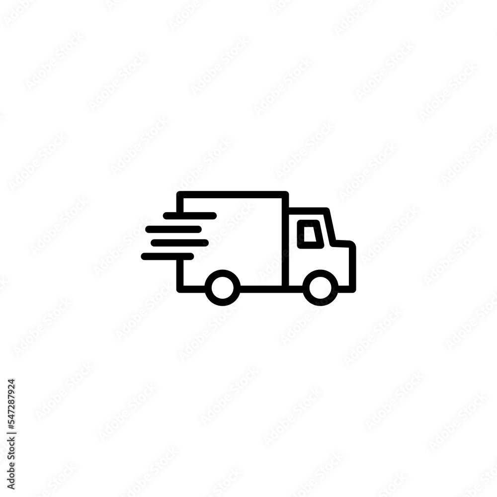 Delivery truck icon vector illustration. Delivery truck sign and symbol. Shipping fast delivery icon Delivery truck icon vector illustration. Delivery truck sign and symbol. Shipping fast delivery icon