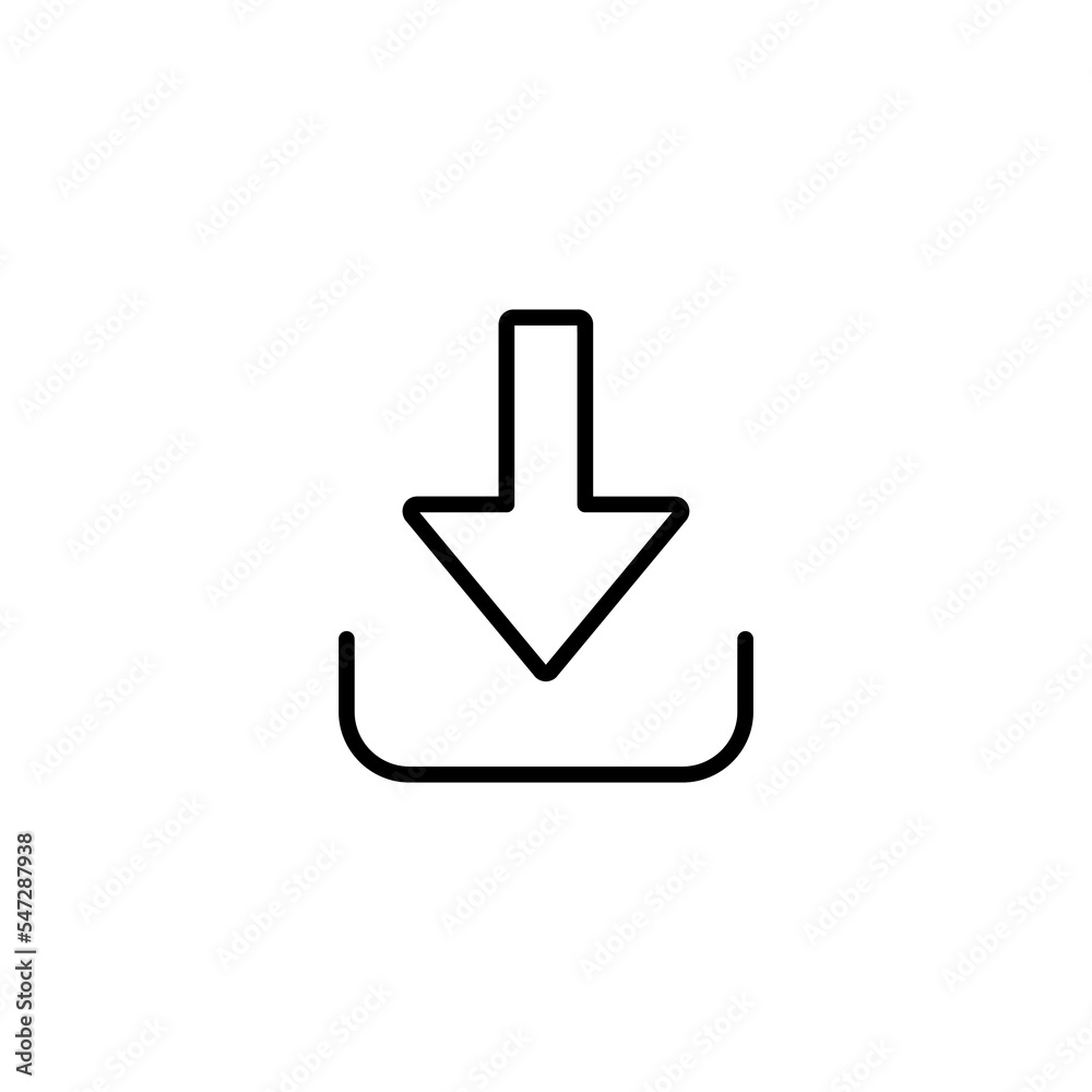 Download icon vector illustration. Download sign and symbol Download icon vector illustration. Download sign and symbol