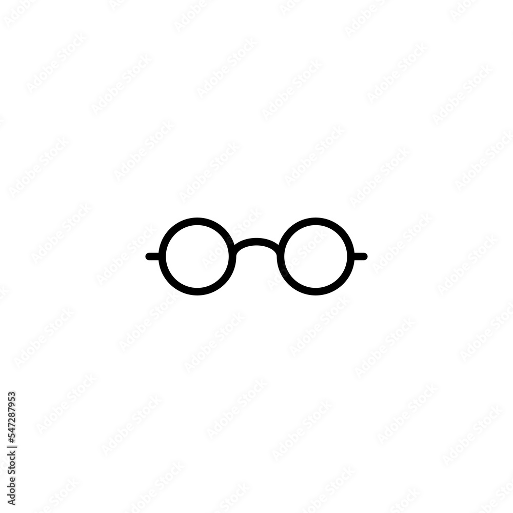 Glasses icon vector illustration. Glasses sign and symbol