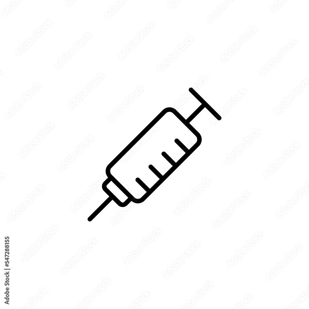 Syringe icon vector illustration. injection sign and symbol. vaccine icon Syringe icon vector illustration. injection sign and symbol. vaccine icon