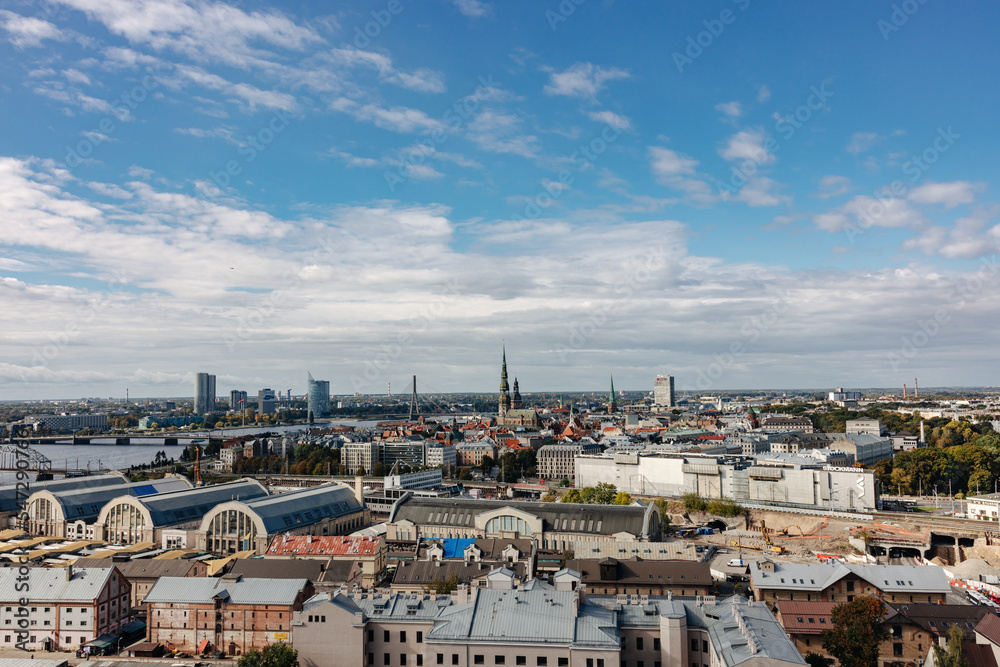 View over the city of Riga
