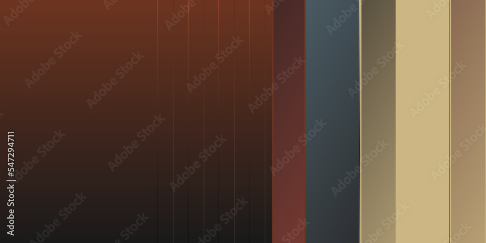 Brown wave, abstract dark brown background, smooth satin texture. Vector illustration