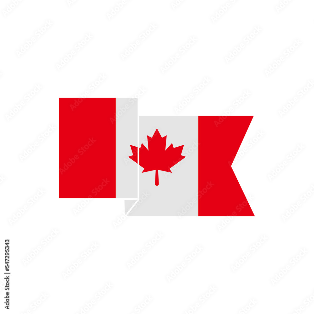 canada independence day icon set vector sign symbol