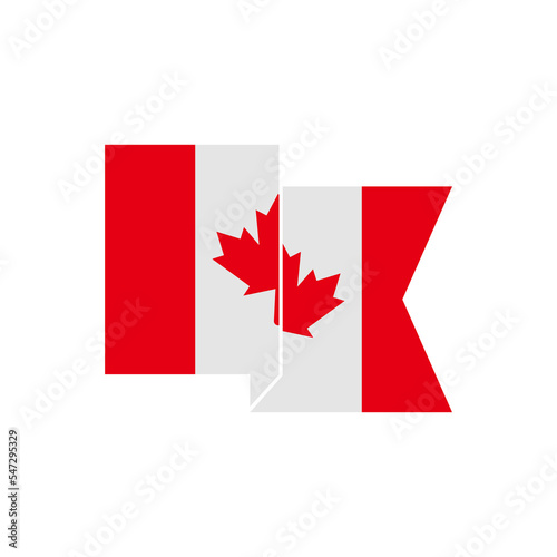 canada independence day icon set vector sign symbol