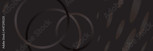 Abstract background with black - gold circles on a black background