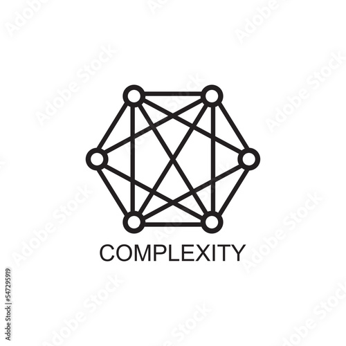 complexity icon , technology icon vector photo