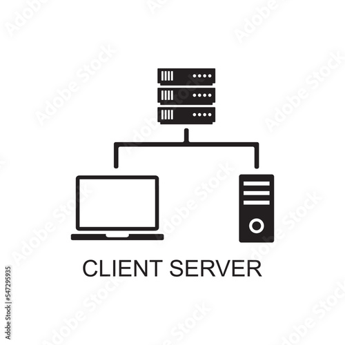 client server icon , technology icon