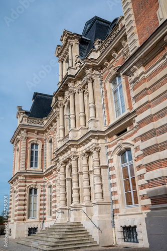 Beautiful French architecture in Champagne sparkling wine making town Epernay  Champagne  France