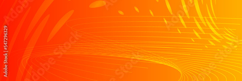 abstract orange background with lines circle and halftone effect