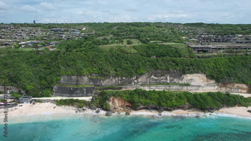 Bali, Indonesia - November 7, 2022: The Beaches and Cliffs of Southern Bali Indonesia