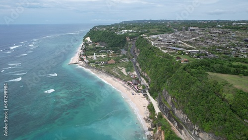 Bali, Indonesia - November 7, 2022: The Beaches and Cliffs of Southern Bali Indonesia