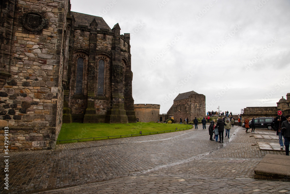 The ruins of Edinburgh castle