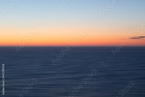 Sunset over the sea
