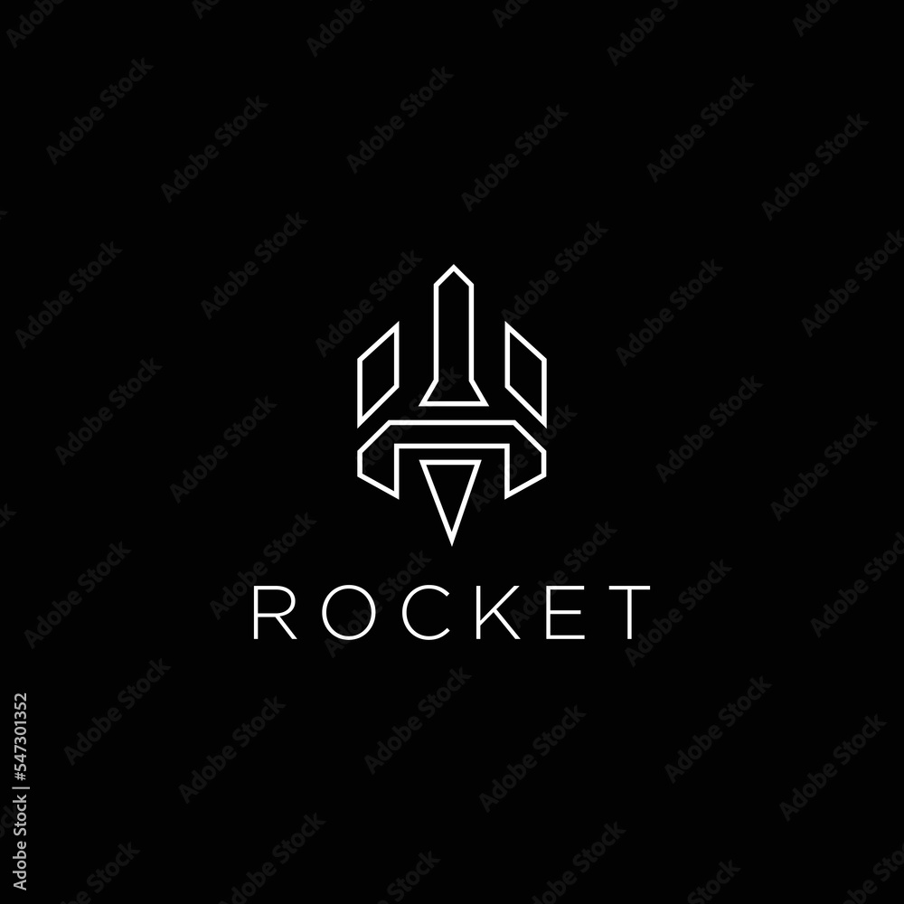 Rocket logo design vector template
Rocket logo design vector template