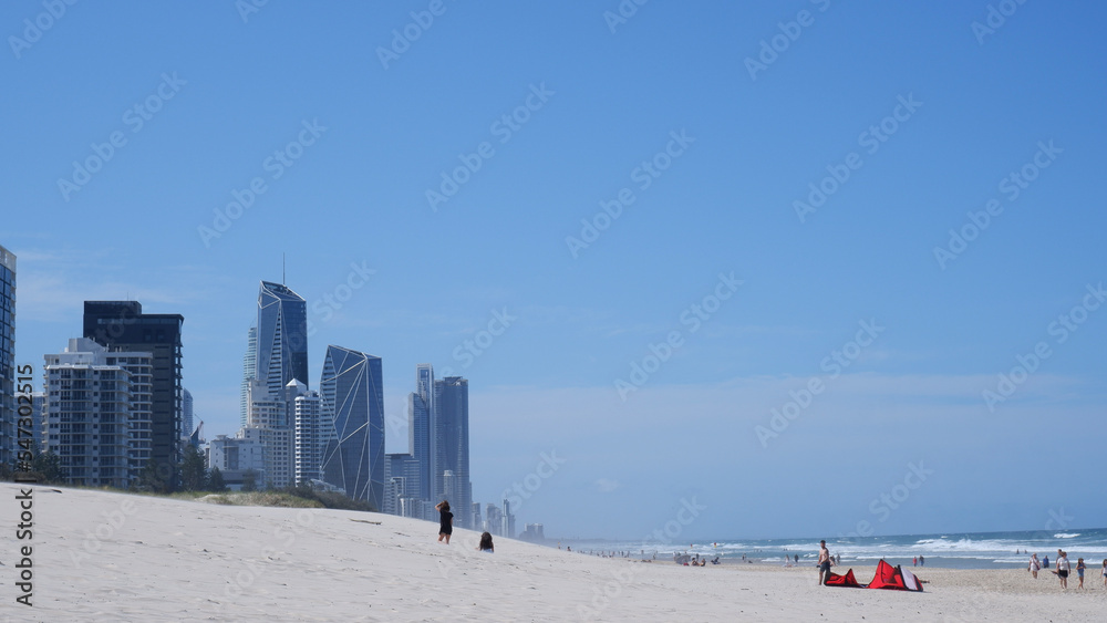 Naklejka premium Gold Coast Skyline