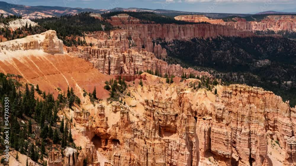 Bryce Canyon Time Lapse Rainbow Point Telephoto Canyon Utah USA Bryce Canyon Time Lapse Rainbow Point Telephoto Canyon Utah USA