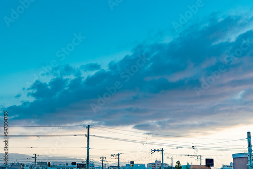 Wallpaper Mural 空と電柱 Torontodigital.ca