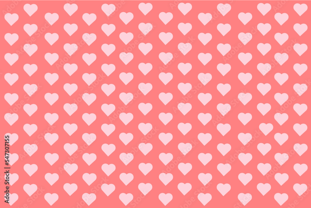 Fototapeta premium ピンク色のハート型の背景素材