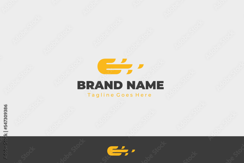 Illustration vector graphic of letter E fire fast move Illustration vector graphic of letter E fire fast move