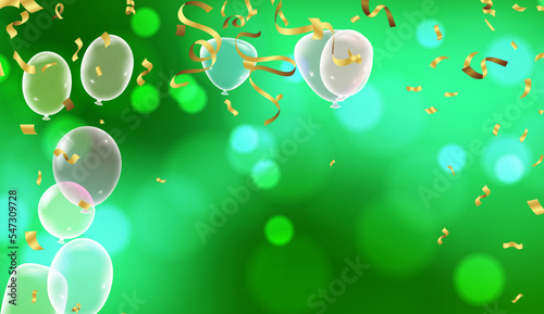Balloons design elegant for celebration party vector illustration