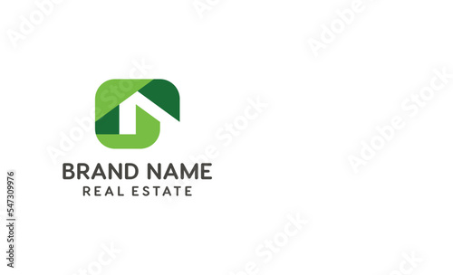 simple and modern initial letter g home house sign symbol logo design