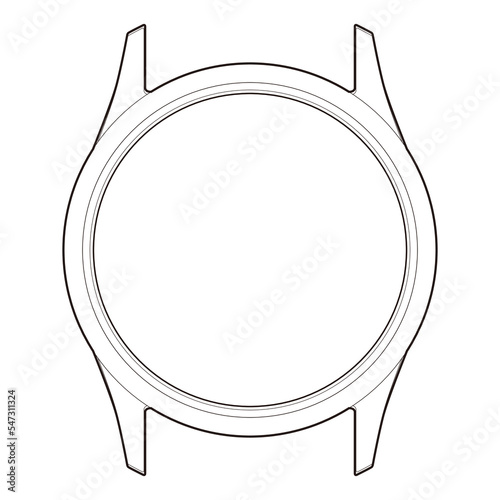 clock watch time bezel watch case