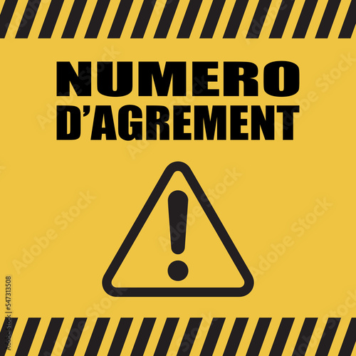 Logo numéro d'agrément.