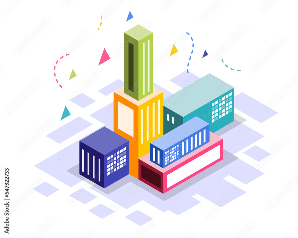 business with computer and infographic vector design 
business isometric design vector